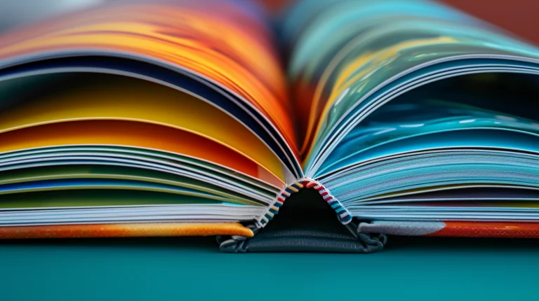 Finished foil-blocked hardback book