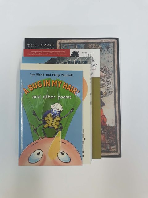 A pile of slim paperbacks, printed and bound at our Exeter works