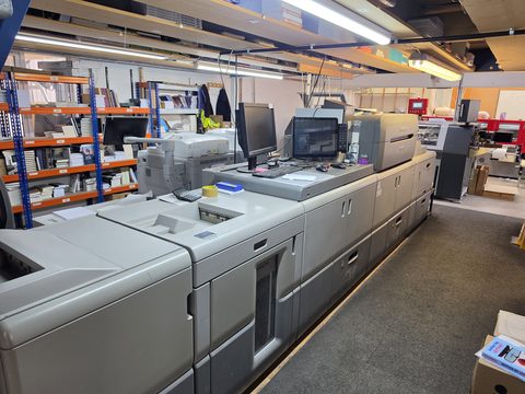 The Canon presses at our Exeter facility