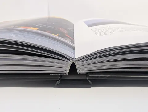 An open sewn hardback