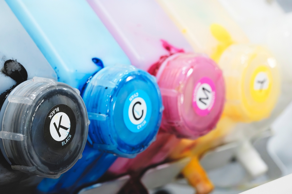 Color,Toners,In,The,Digital,Printer,,Paint,Cmyk