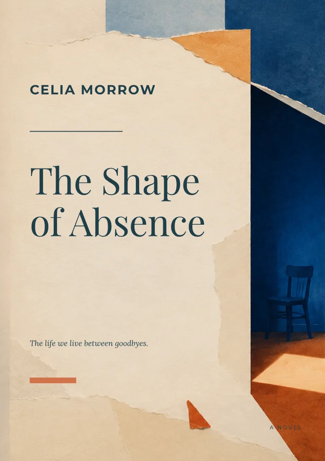 The shape of absence, premade Literary fiction book cover