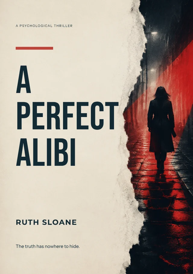 A perfect alibi, premade Crime & thriller book cover