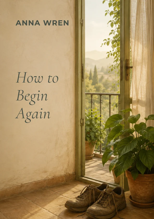 How to Begin Again, premade Memoir book cover