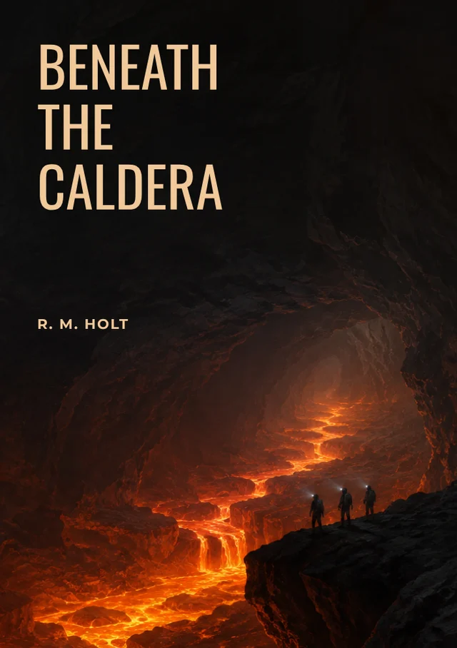 Beneath the Caldera, premade Adventure book cover