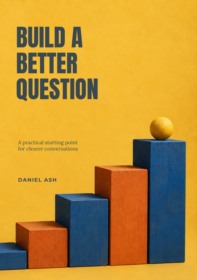 Build a Better Question, premade Nonfiction book cover