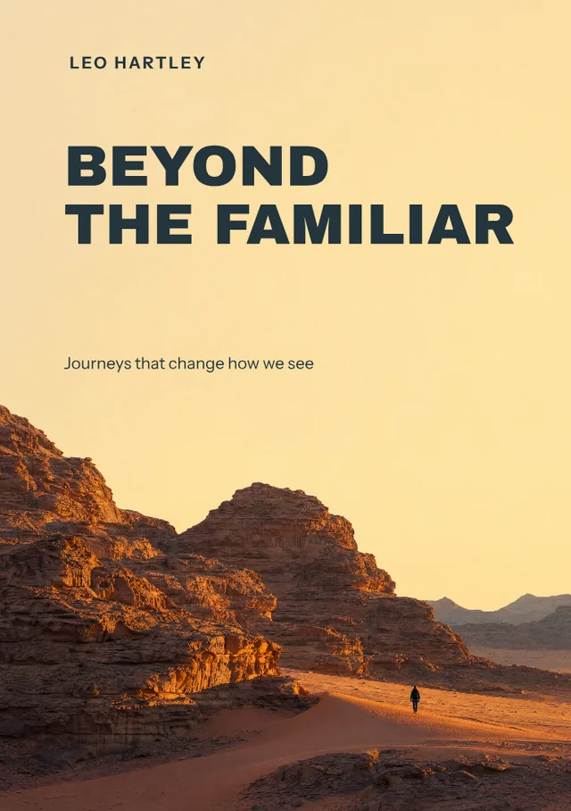 Beyond the Familiar, premade Nonfiction · Adventure and perspective book cover