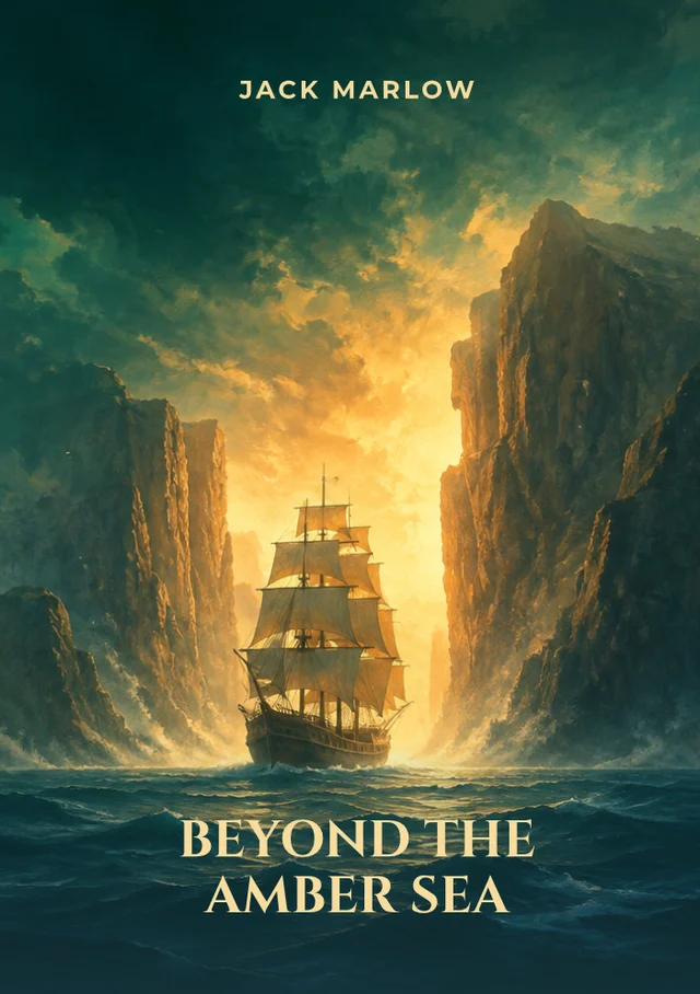 Beyond the Amber Sea, premade Adventure book cover