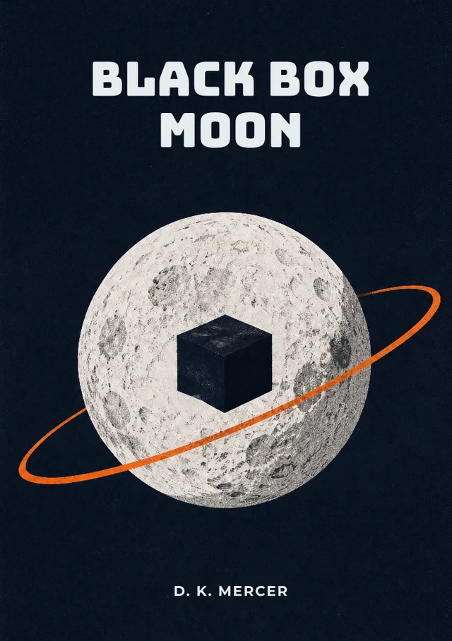 Black Box Moon, premade Science fiction book cover