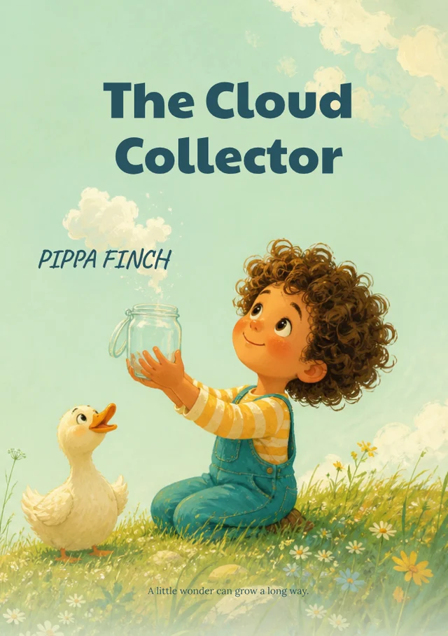 The cloud collector, premade Children's books book cover
