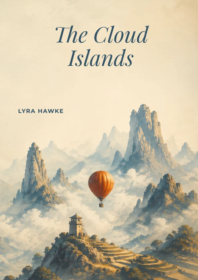 The Cloud Islands, premade Adventure book cover