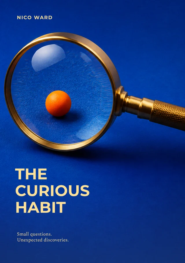The Curious Habit, premade Nonfiction book cover