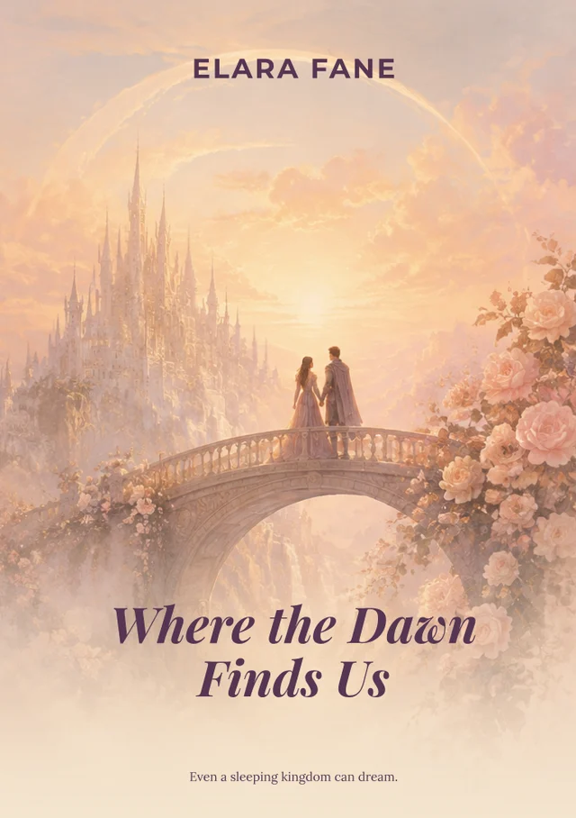 Where the dawn finds us, premade Romantic fantasy book cover
