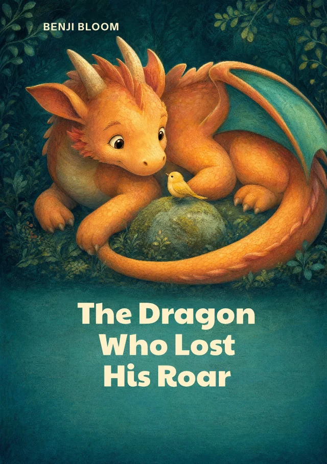 The Dragon Who Lost His Roar, premade Children’s · Finding your voice book cover