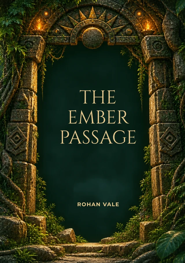 The Ember Passage, premade Adventure book cover