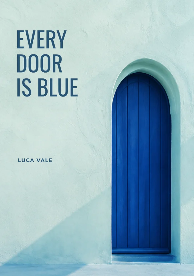 Every Door Is Blue, premade Poetry book cover