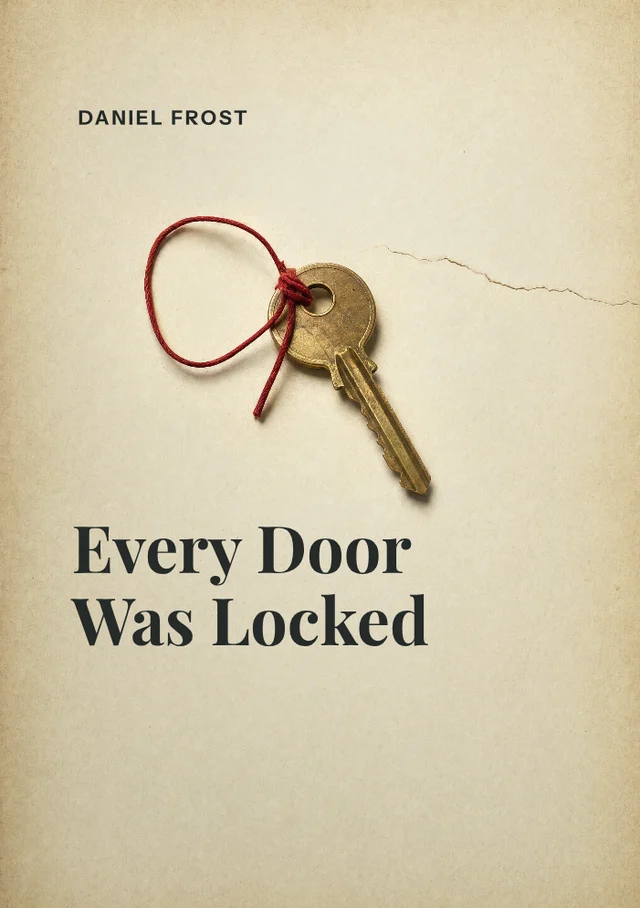Every Door Was Locked, premade Domestic thriller book cover