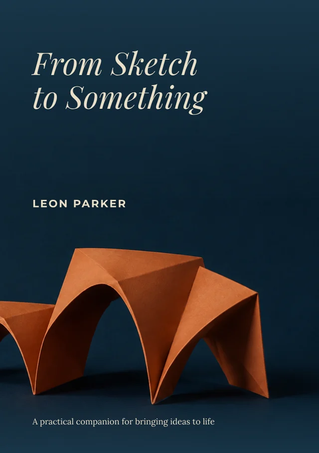 From Sketch to Something, premade Non-fiction book cover