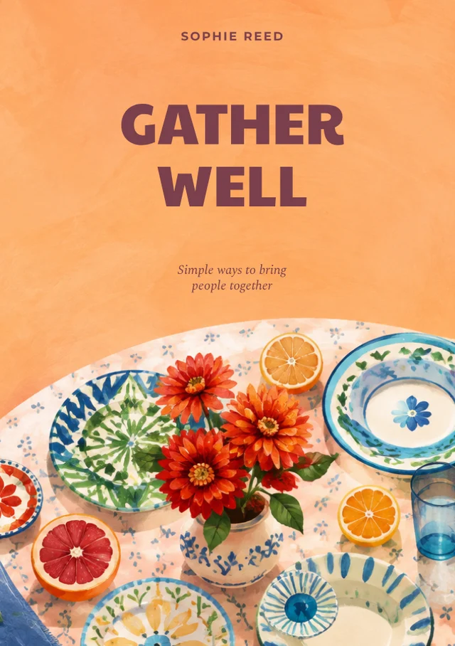 Gather Well, premade Nonfiction book cover
