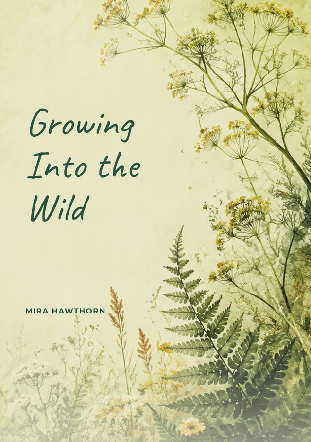 Growing Into the Wild, premade Memoir book cover