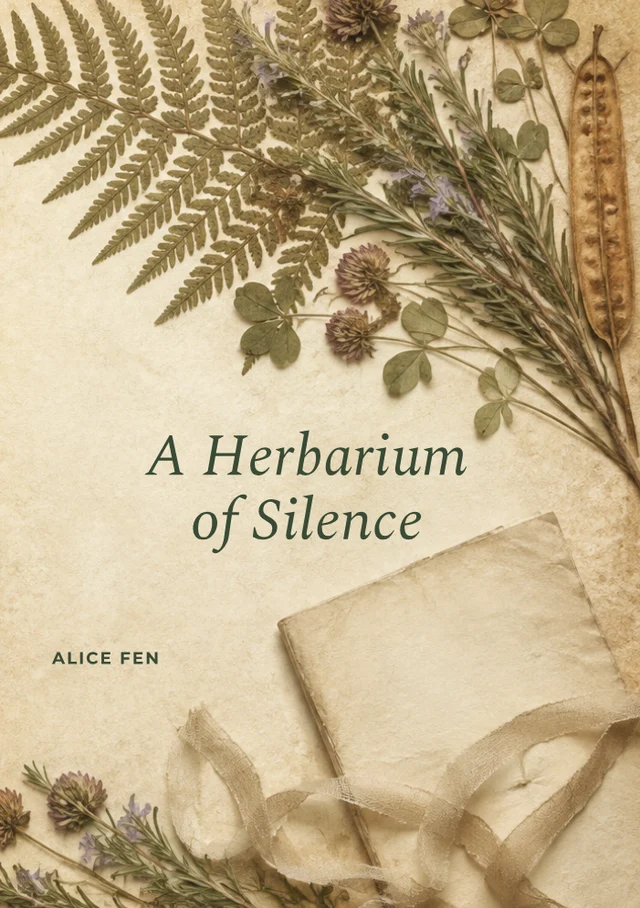 A Herbarium of Silence, premade Historical fiction book cover