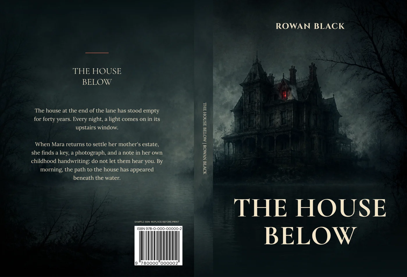 The house below, matching back, spine and front cover