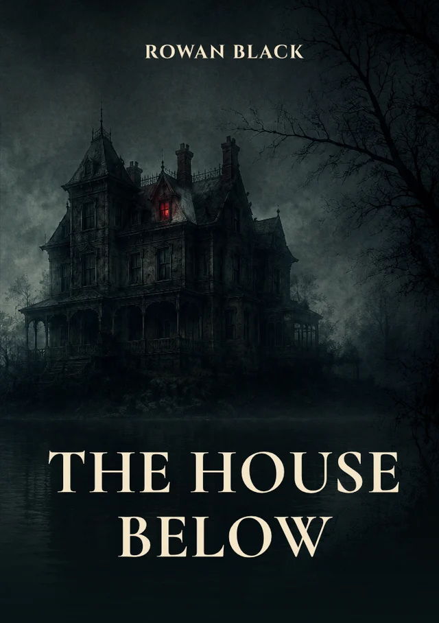 The house below, premade Gothic horror book cover