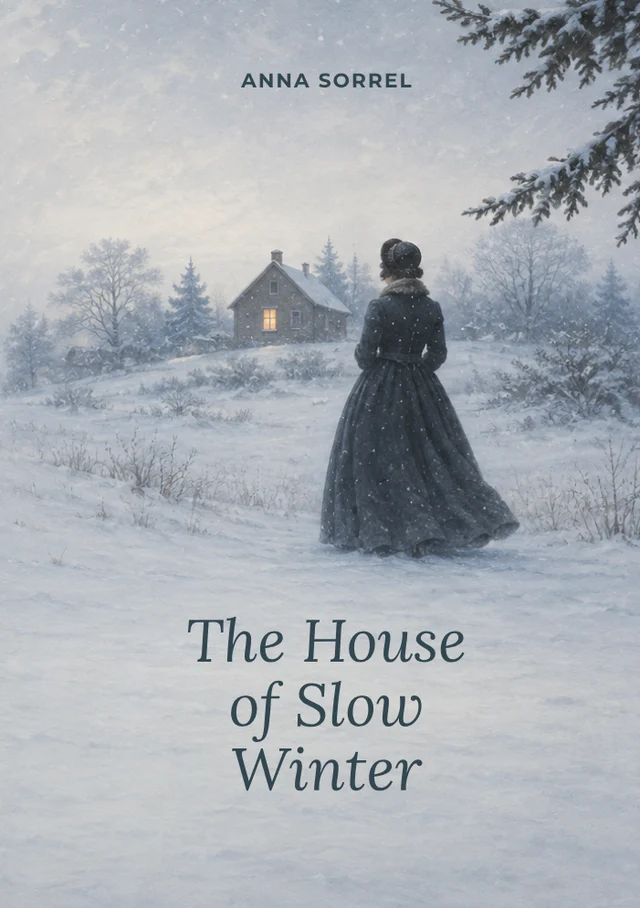 The House of Slow Winter, premade Historical fiction book cover