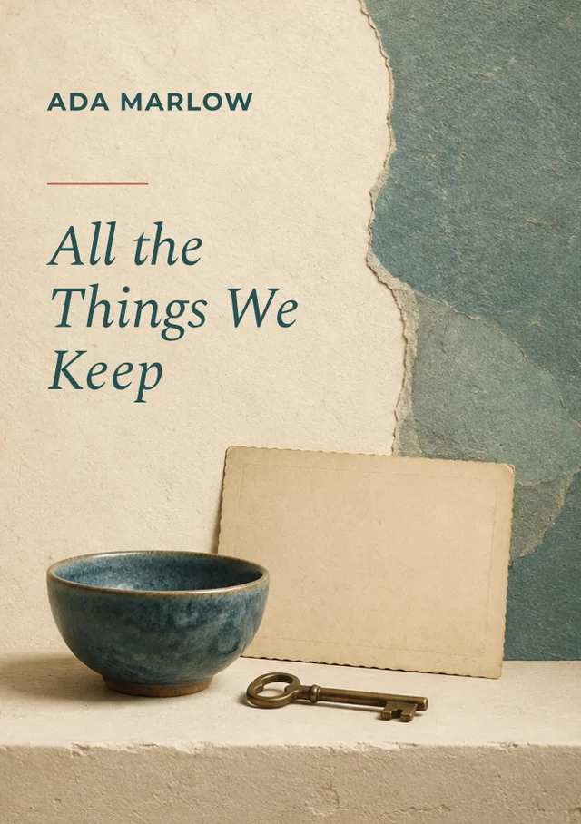 All the things we keep, premade Literary fiction book cover
