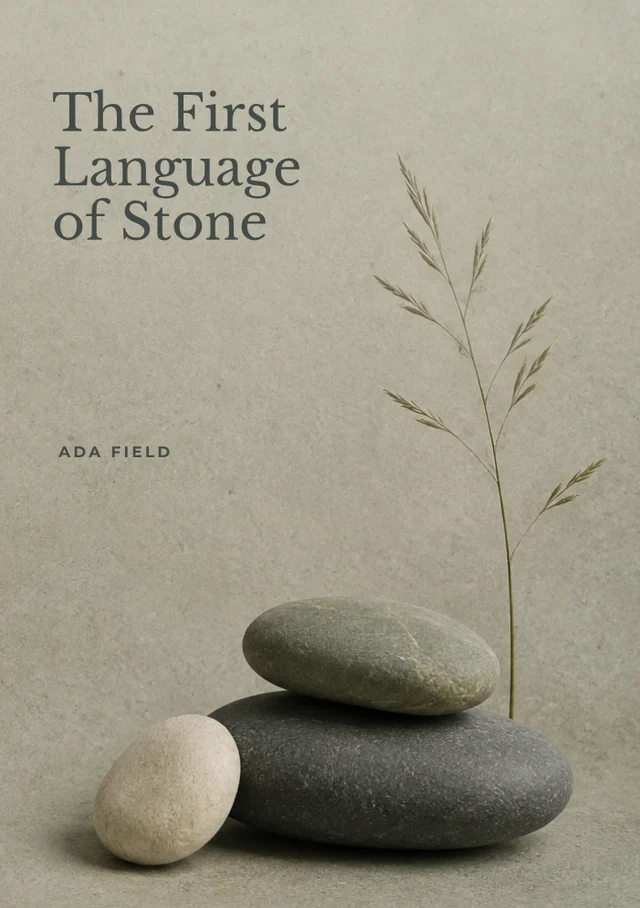 The First Language of Stone, premade Poetry book cover