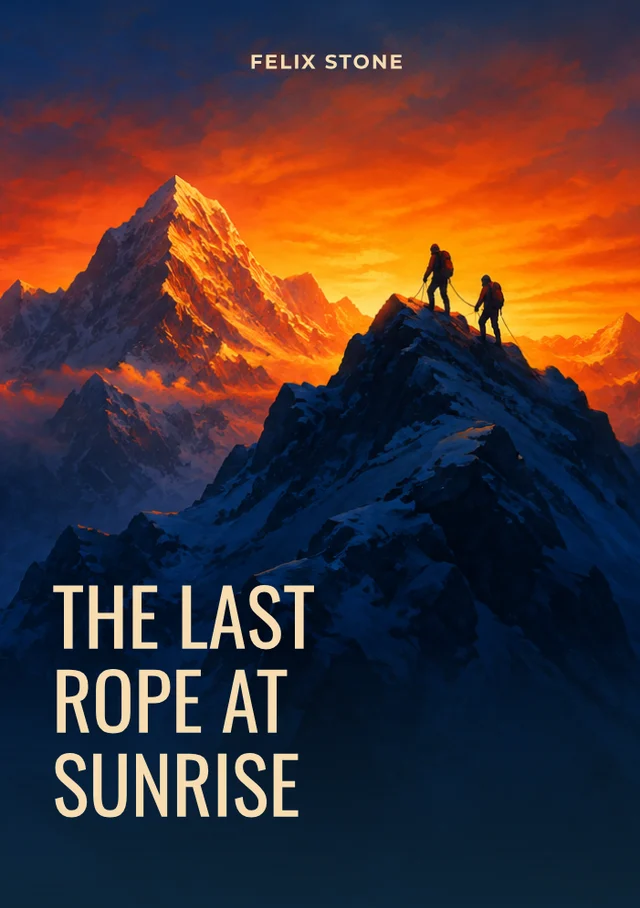 The Last Rope at Sunrise, premade Adventure book cover