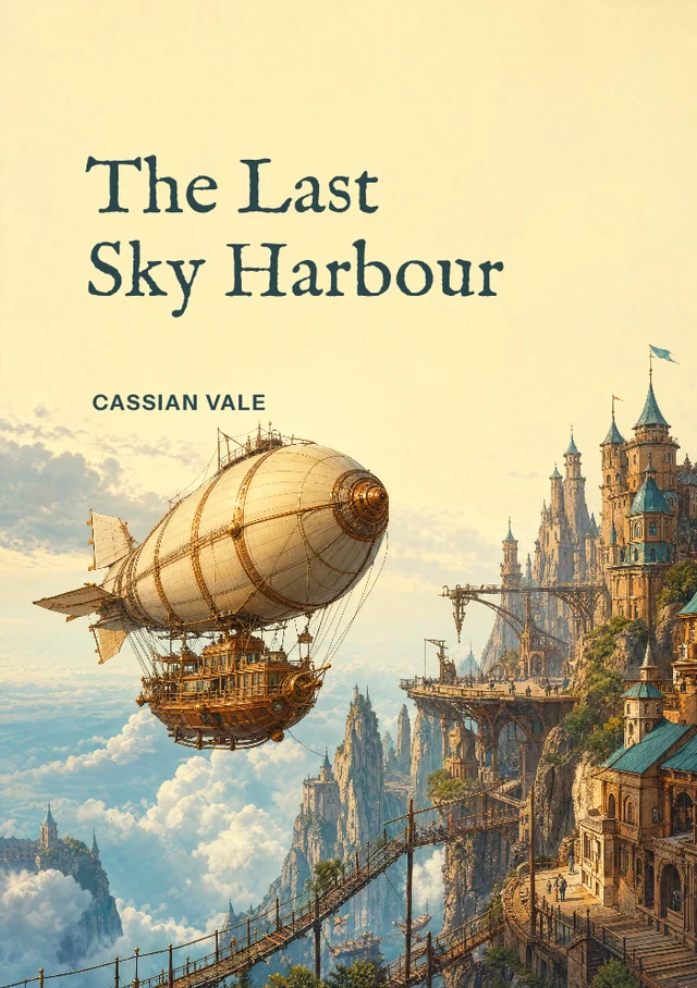 The Last Sky Harbour, premade Adventure · Airship expedition book cover