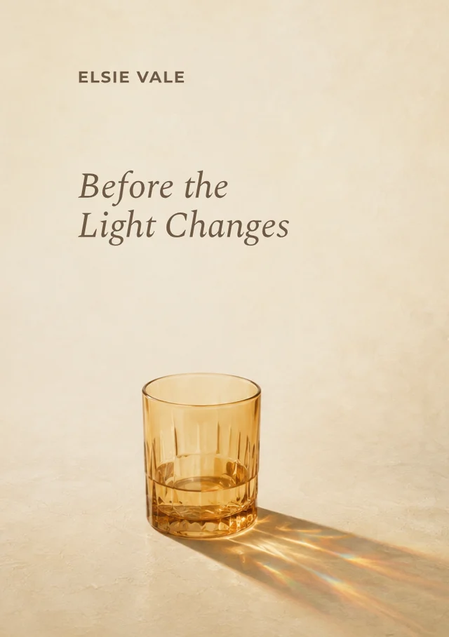 Before the Light Changes, premade Poetry book cover