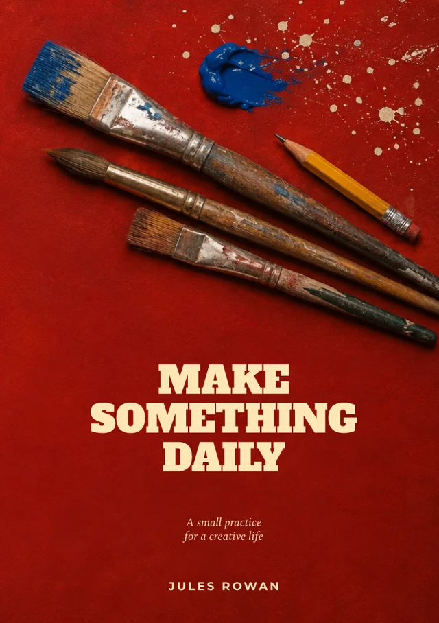 Make Something Daily, premade Nonfiction book cover