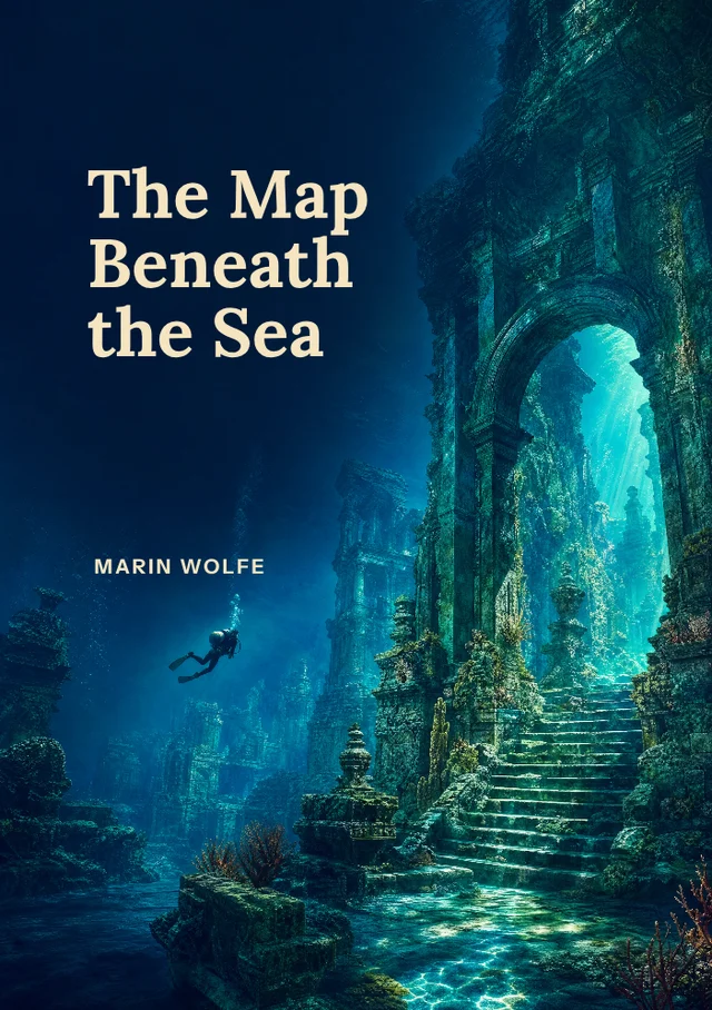 The Map Beneath the Sea, premade Adventure · Underwater discovery book cover