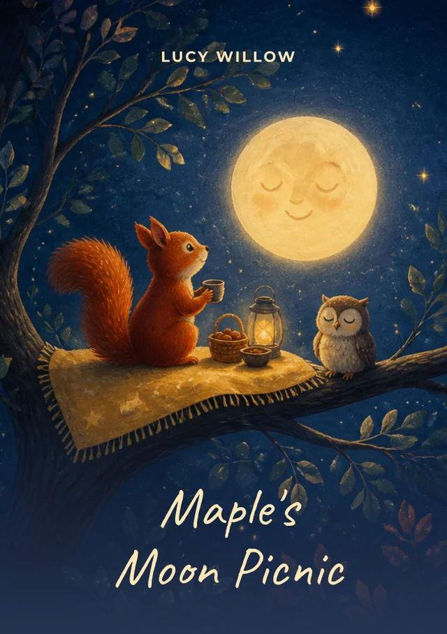 Maple's Moon Picnic, premade Children's Books book cover