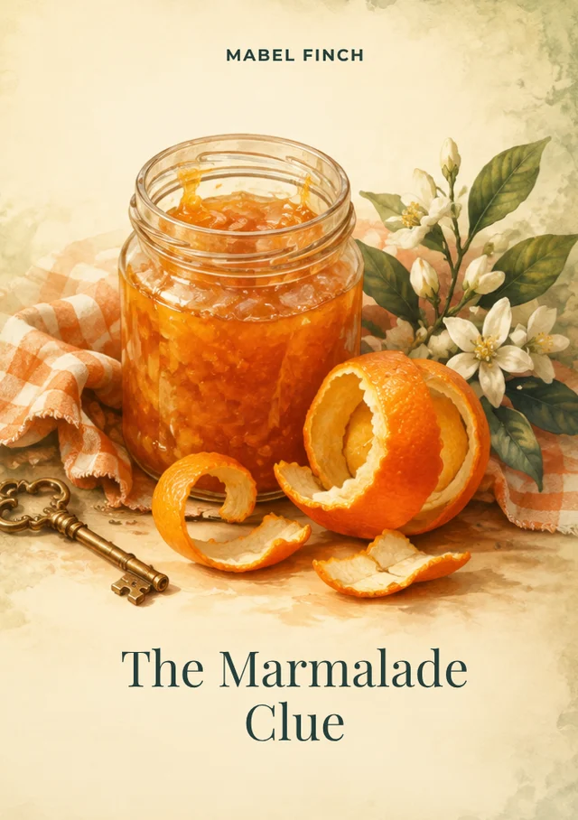 The Marmalade Clue, premade Cosy mystery book cover
