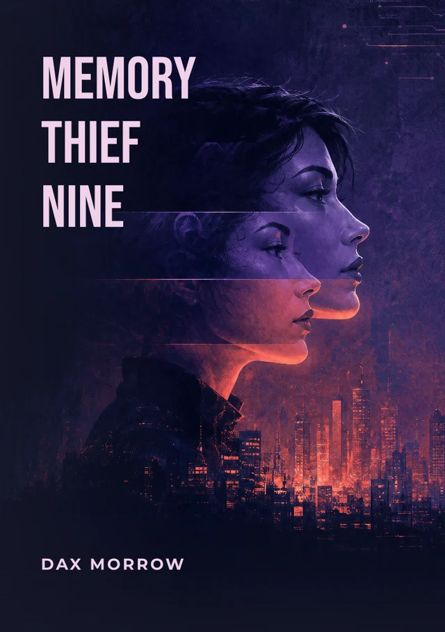 Memory Thief Nine, premade Sci-Fi book cover