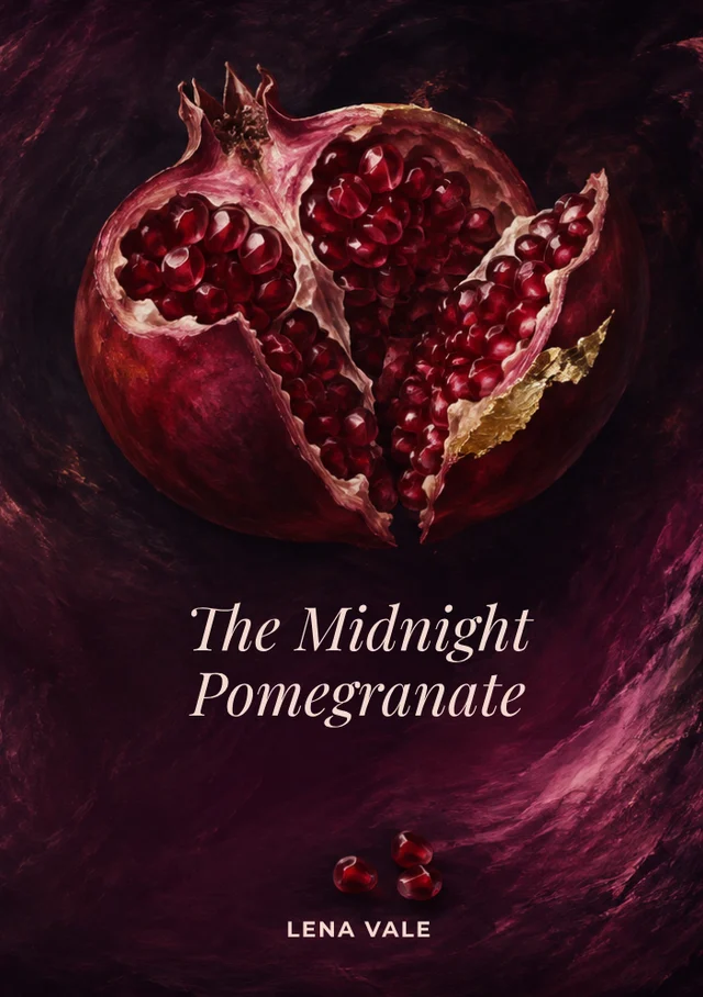 The Midnight Pomegranate, premade Romantasy book cover