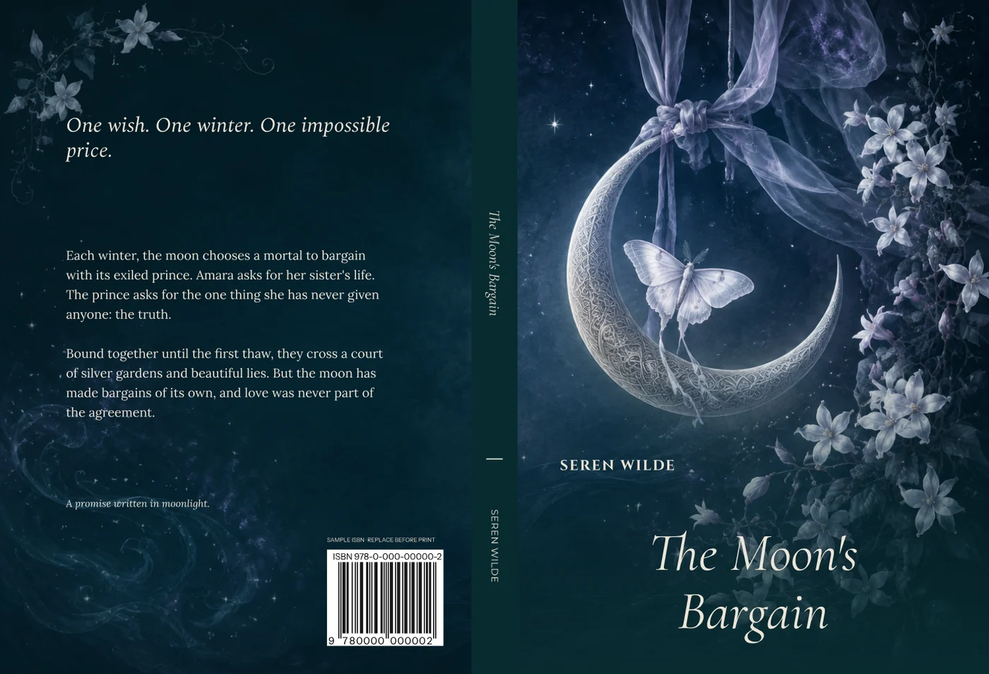 The Moon's Bargain, matching back, spine and front cover