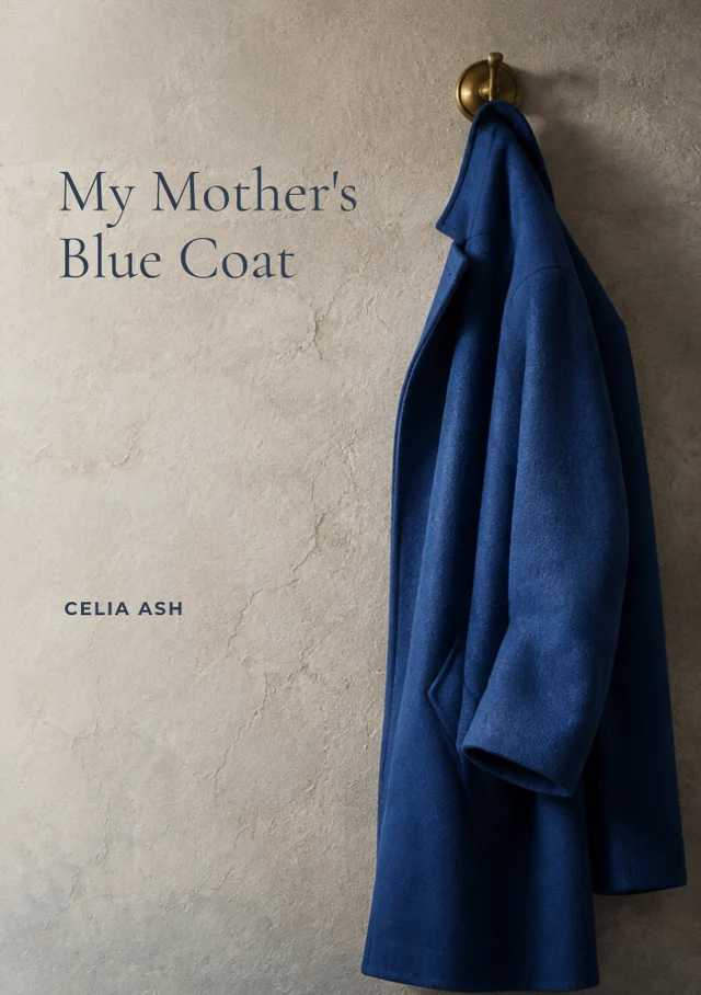 My Mother's Blue Coat, premade Memoir book cover