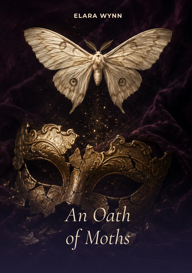An Oath of Moths, premade Romantasy book cover