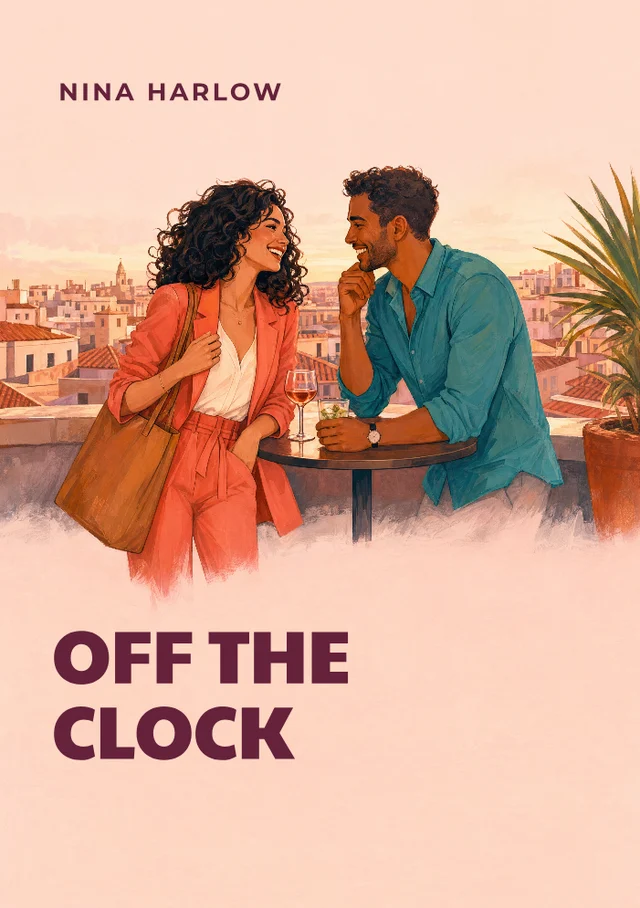 Off the Clock, premade Modern romance book cover