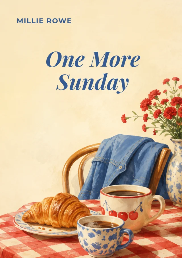 One More Sunday, premade Contemporary romance book cover