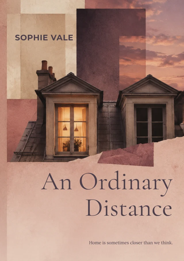 An ordinary distance, premade Literary fiction book cover
