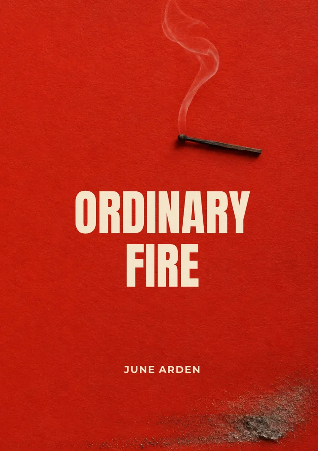 Ordinary Fire, premade Literary fiction book cover