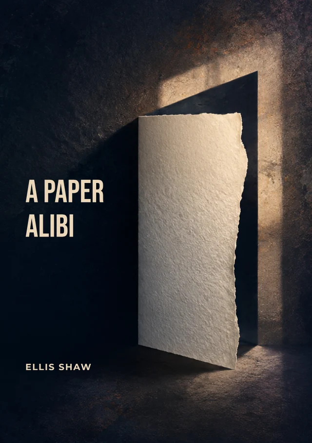 A Paper Alibi, premade Crime & thriller book cover