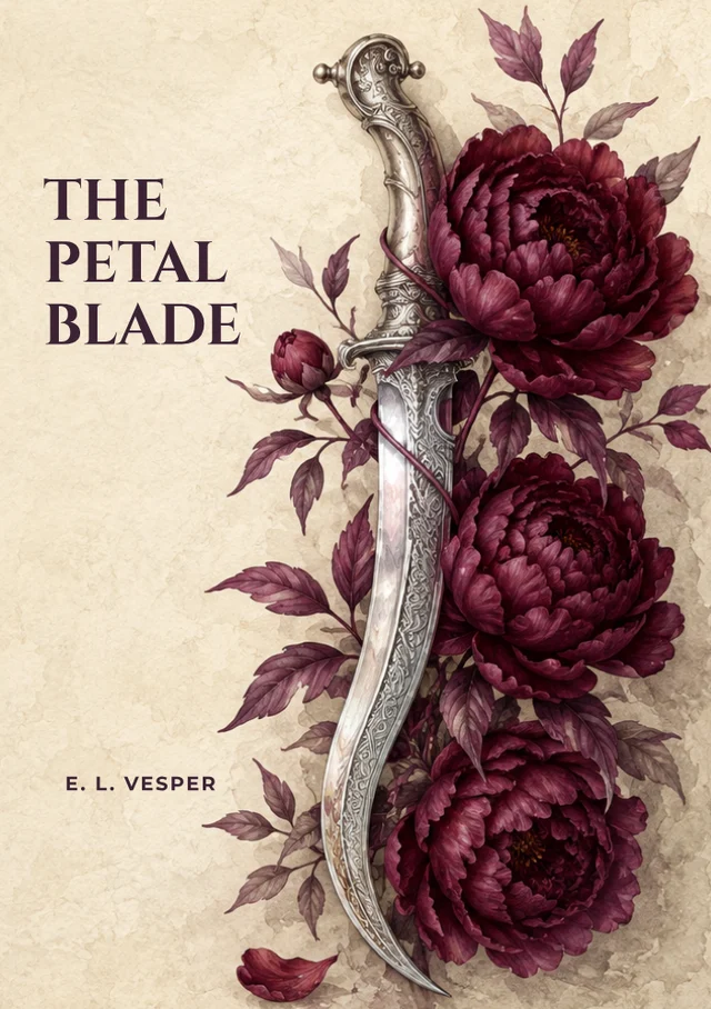 The Petal Blade, premade Romantasy book cover