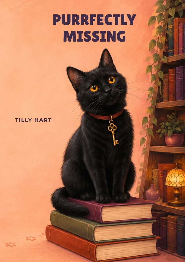 Purrfectly Missing, premade Cosy mystery book cover