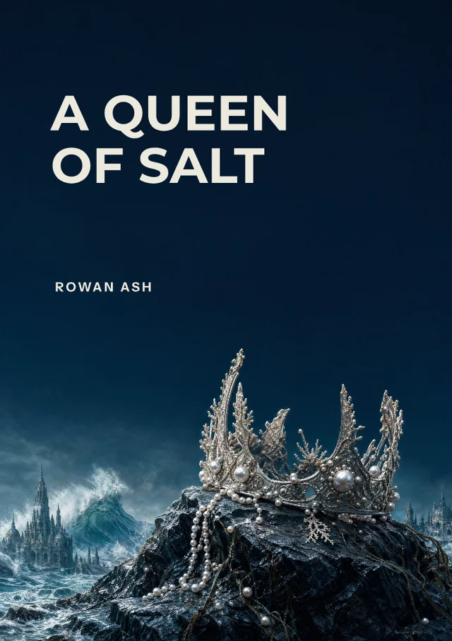 A Queen of Salt, premade Epic sea fantasy book cover